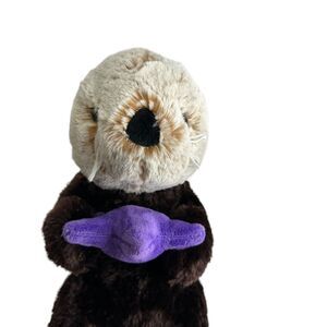 Destination Nation Aurora Sea Otter Purple Starfish Brown Plush Stuffed Animal